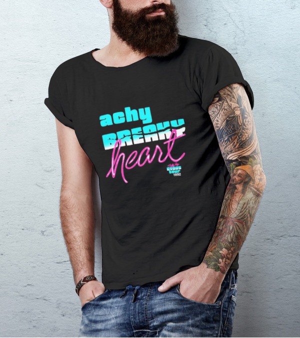 Achy Breaky Heart Billy Ray Cyrus Neon 1992 Tour T-Shirt