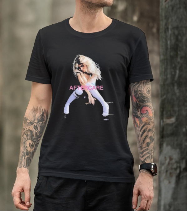 AFTERCARE Album Cover Girl In White T-Shirt