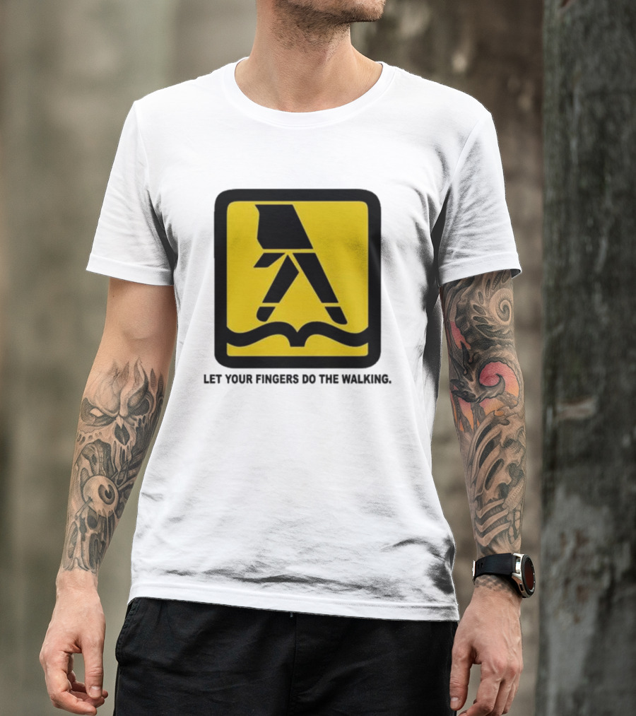 Yellow Pages Let Your Fingers Do The Walking Iconic T-Shirt