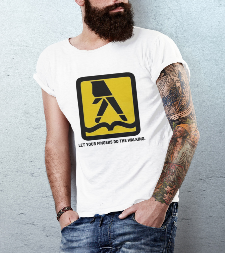 Yellow Pages Let Your Fingers Do The Walking Iconic T-Shirt