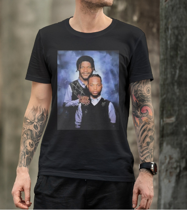 Lamar Jackson And Derrick Henry Step Brothers Movie Parody Baltimore Ravens T-Shirt