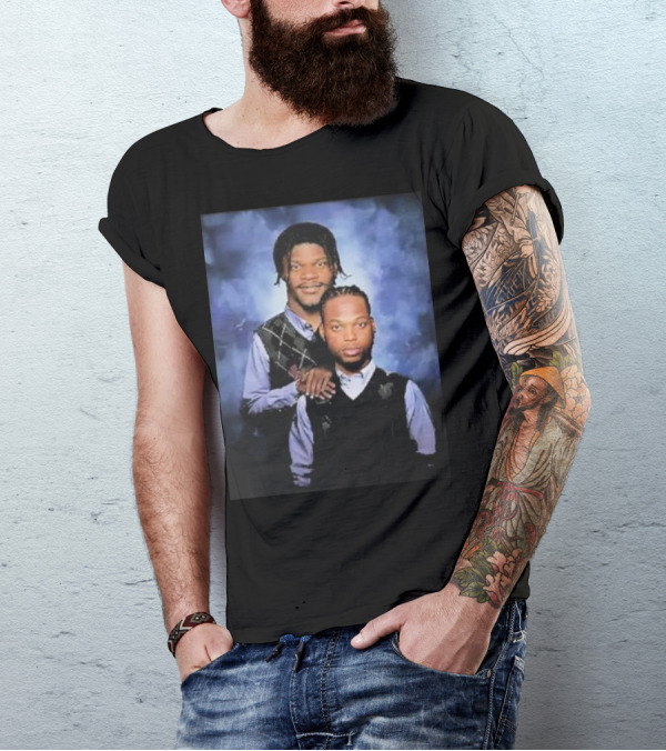 Lamar Jackson And Derrick Henry Step Brothers Movie Parody Baltimore Ravens T-Shirt