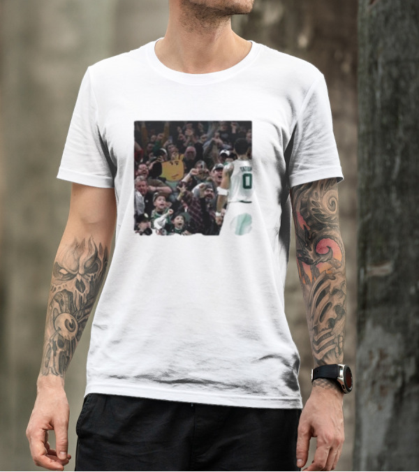 Chill Guy Dog Celtic Boston Tatum 0 Fan Crowd T-Shirt