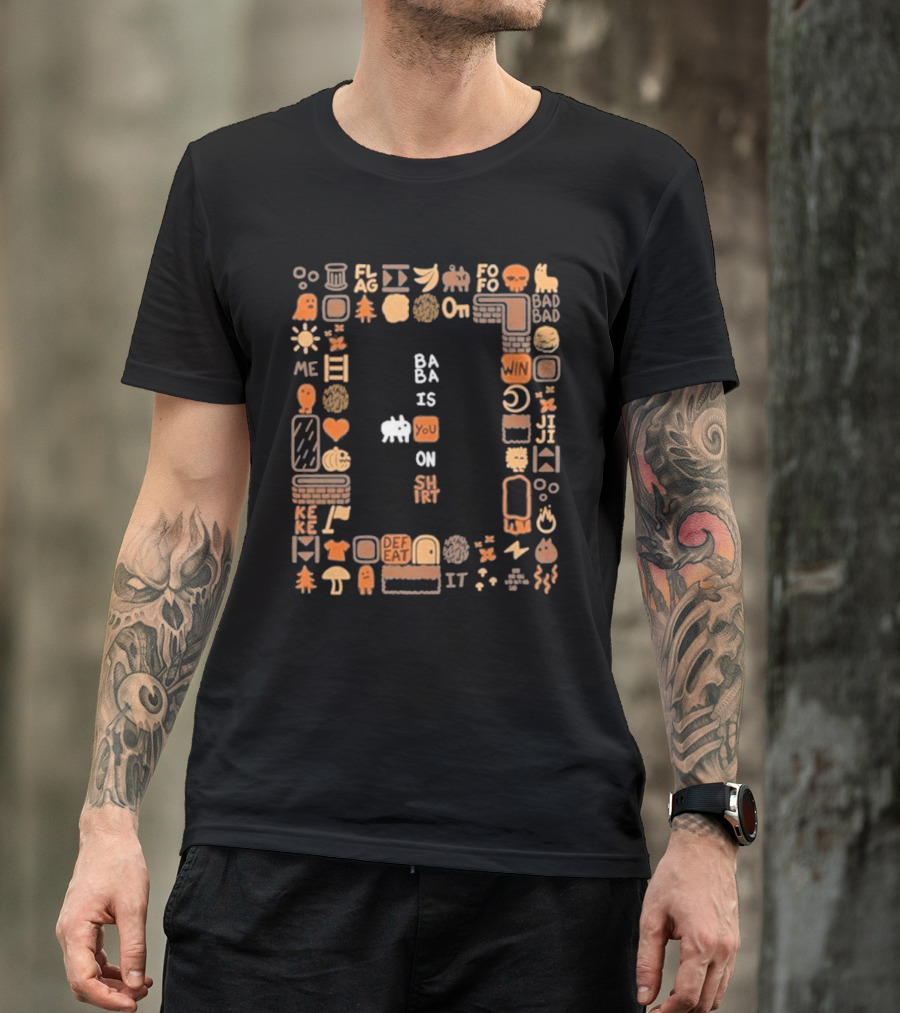 Ba Ba Is You On Shirt Iconic Game Elements T-Shirt