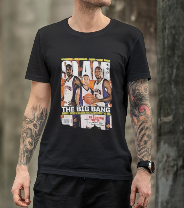 SLAM Magazine: The Big Bang Amare Nash And Marion Scorching The NBA T-Shirt