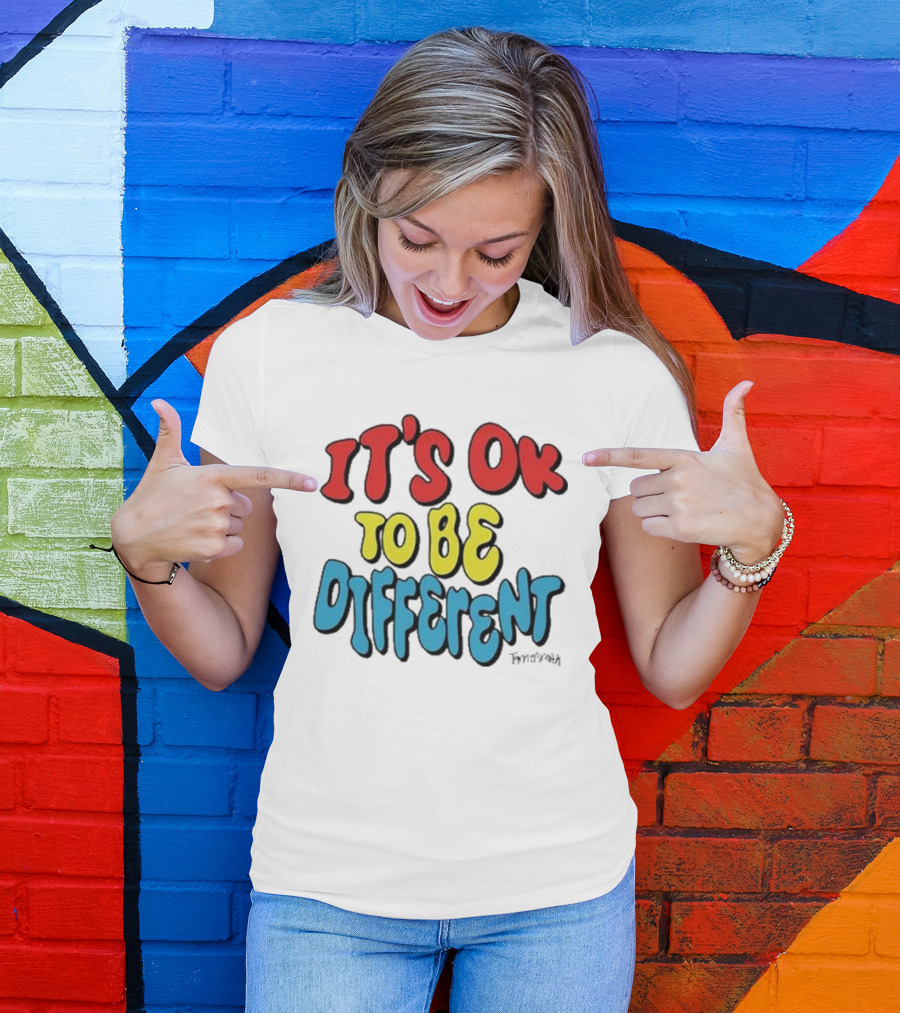 It’s Ok To Be Different By Finnysmth T-Shirt