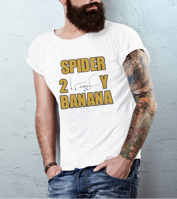Jon Gruden Spider 2 Y Banana Football Play Diagram T-Shirt