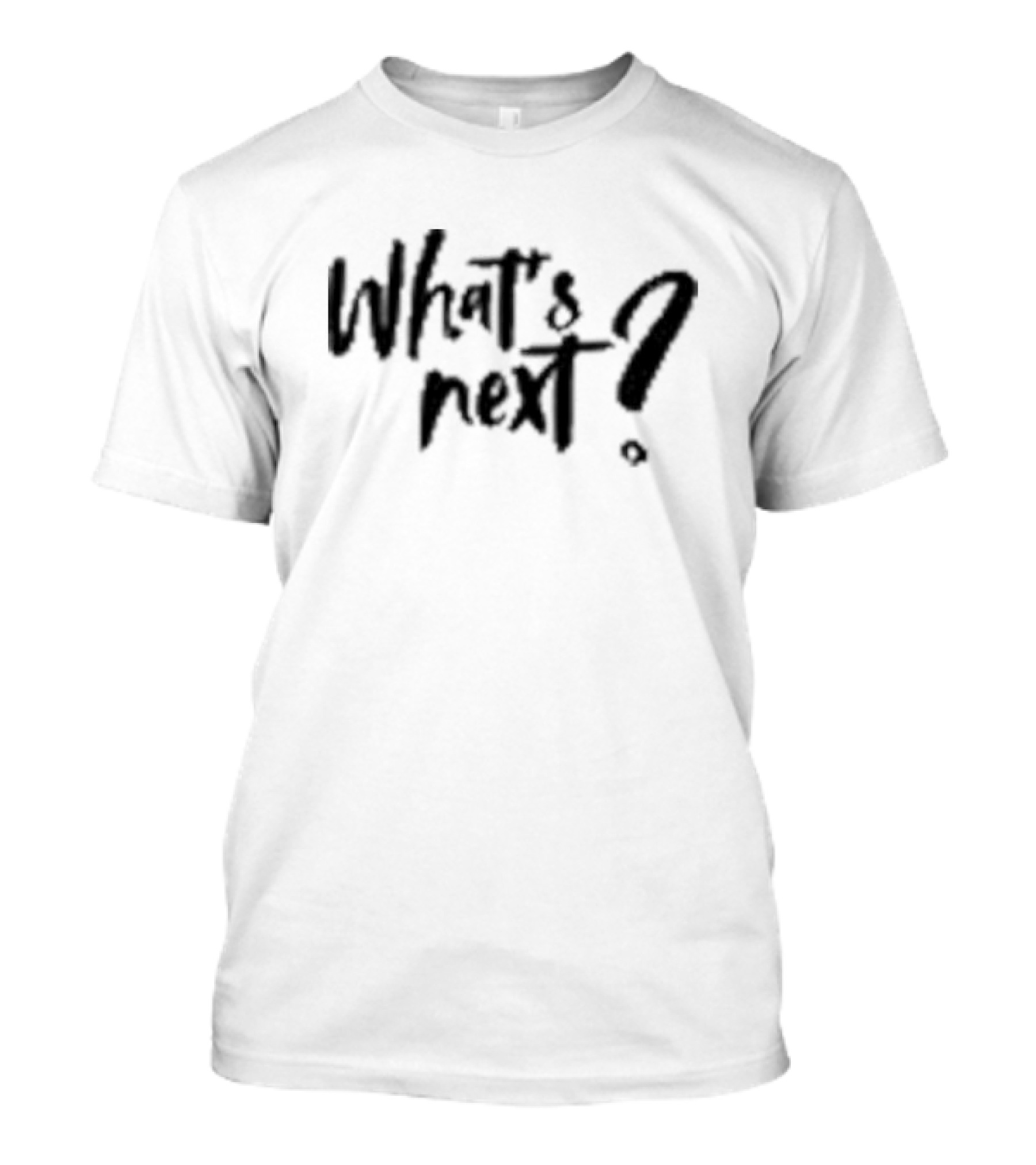 Pari What's Next Question Mark Text T-Shirt