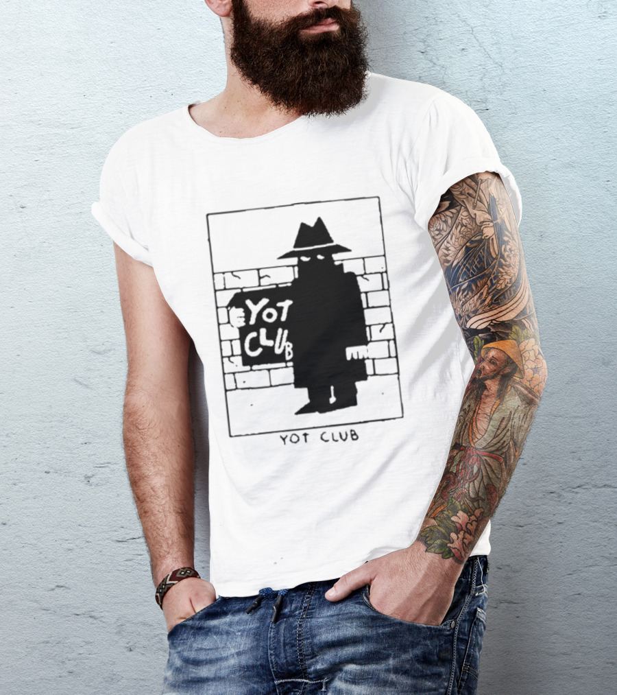 Yot Club Mysterious Silhouette Art Lazy Eyes Show T-Shirt
