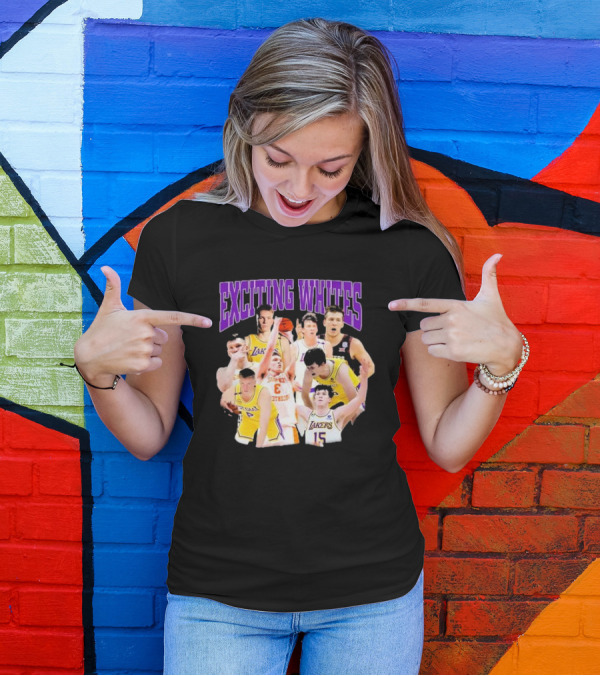 Exciting Whites Dalton Knecht Austin Reaves Lakers Basketball T-Shirt
