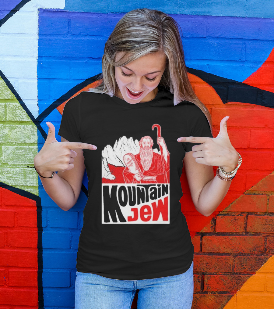 Nwt Mountain Jew Nature Old Men Cool Moses With Ten Commandments T-Shirt