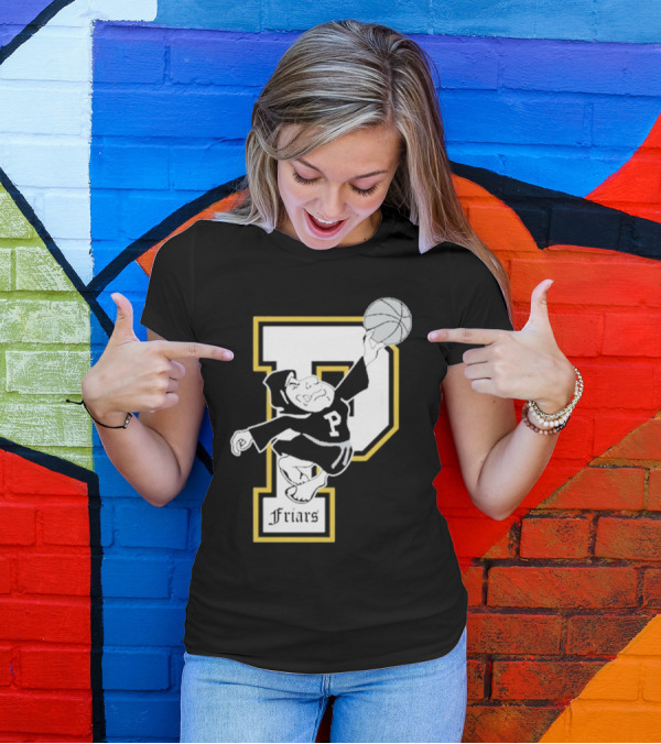 P Friars Basketball Dunking Mascot T-Shirt