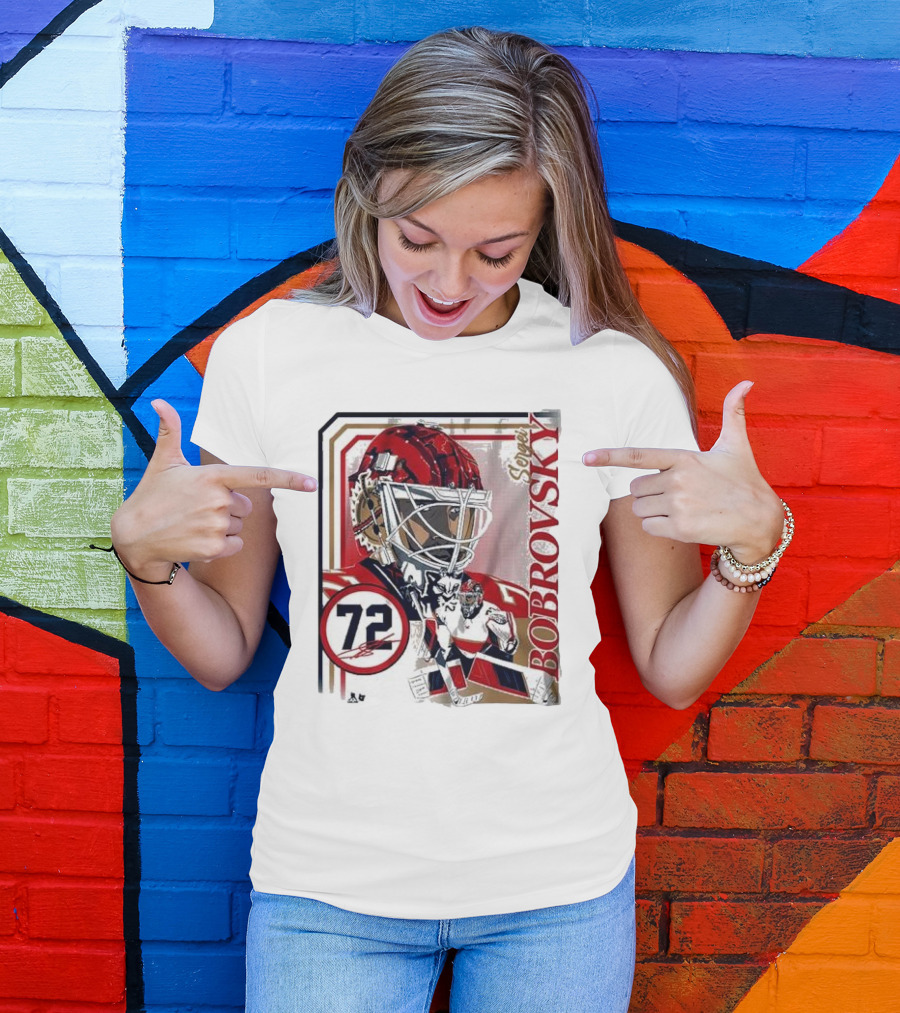 Sergei Bobrovsky 72 Goalie Mask Collage Frame T-Shirt