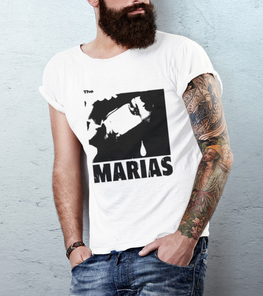 The Marias María Monochrome Teardrop Image T-Shirt