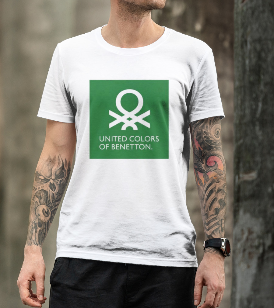 United Colors Of Benetton Green Emblem Fashion Brand T-Shirt