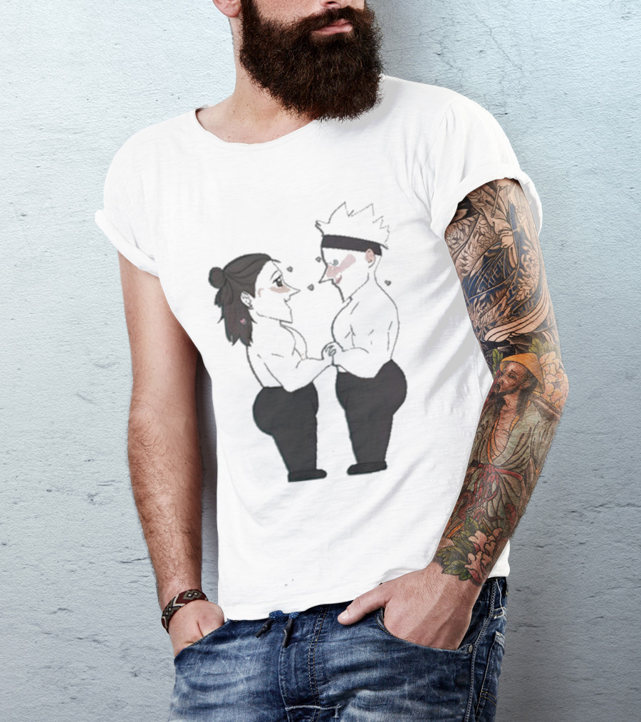 Buboosenchan’s Anime Couple Romance Holding Hands T-Shirt