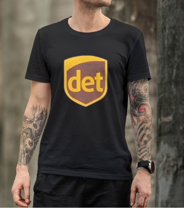 Amon-Ra Wearing Det Saint Brown Football T-Shirt