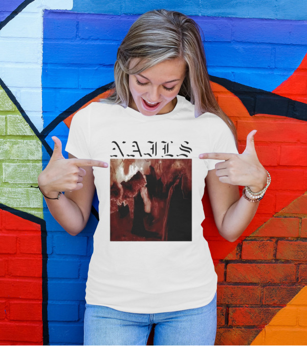 NAILS Abandon All Life Dark Abstract T-Shirt