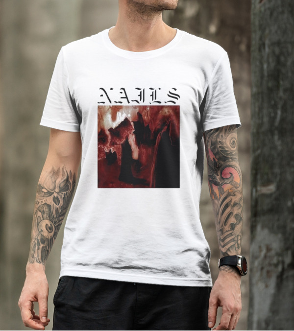 NAILS Abandon All Life Dark Abstract T-Shirt
