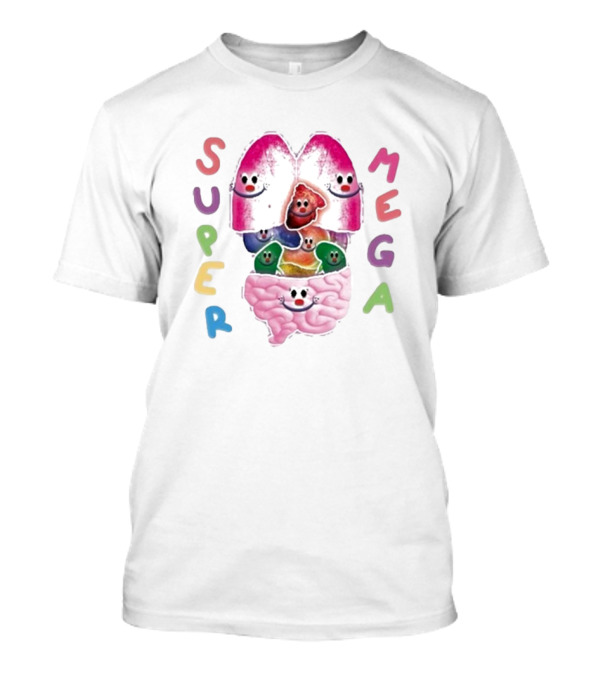 Super Mega Happy Faces Brain And Lungs T-Shirt