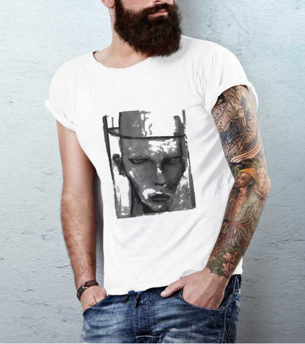 Marilyn Manson One Assassination Under God Monochrome Abstract Face T-Shirt