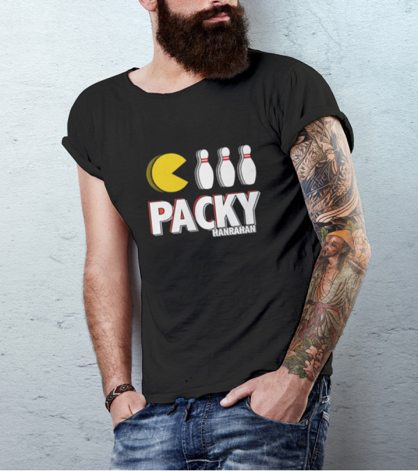 Packy Hanrahan Pac-Man Bowling Pins T-Shirt