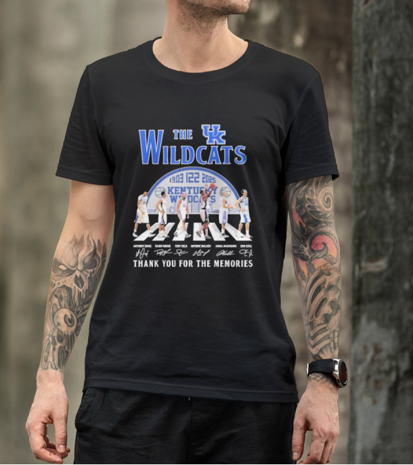 The Kentucky Wildcats 1903-2025 Thank You For The Memories Anthony Davis Signature Rondo Mashburn T-Shirt