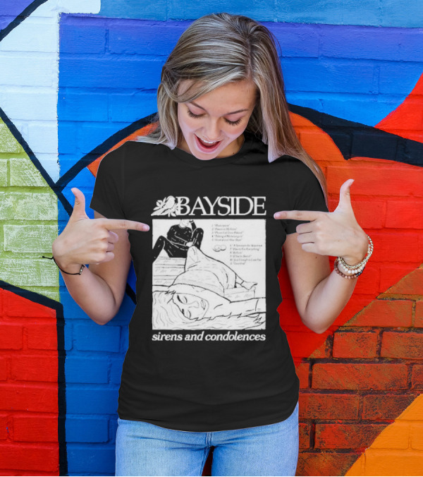 Bayside Sirens And Condolences Album Cover Artwork With Tracklist T-Shirt