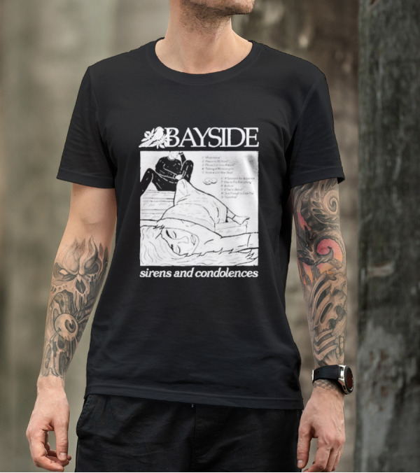 Bayside Sirens And Condolences Album Cover Artwork With Tracklist T-Shirt