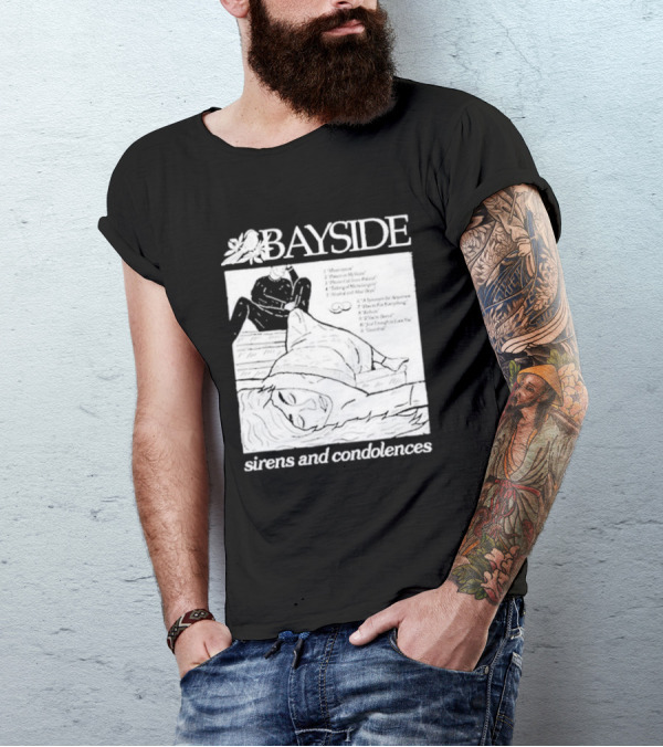 Bayside Sirens And Condolences Album Cover Artwork With Tracklist T-Shirt