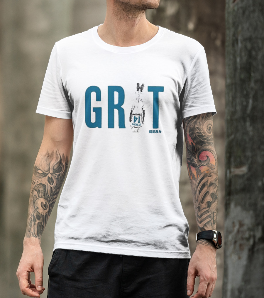 Amon-ra St. Brown Grit Football Lions 14 T-Shirt