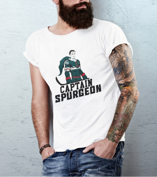 Matt Boldy Featuring Captain Spurgeon Hockey Hero 46 T-Shirt