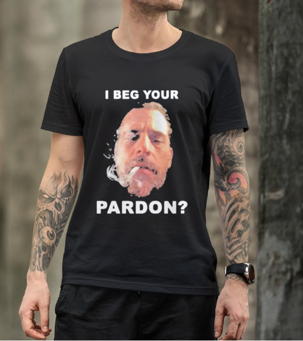 I Beg Your Pardon? Smoking Face Image T-Shirt