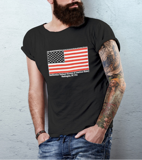 Smithsonian National Museum Of American History American Flag Washington DC USA T-Shirt