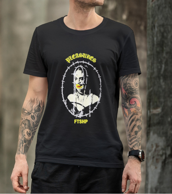 PLEASURES Barbed Wire Face FTSHP Collection T-Shirt