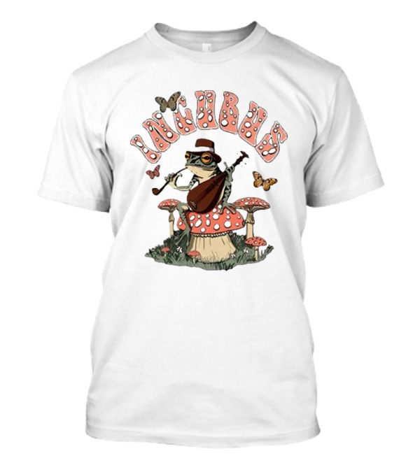 Incubus Mushroom Frog With Guitar And Butterflies T-Shirt