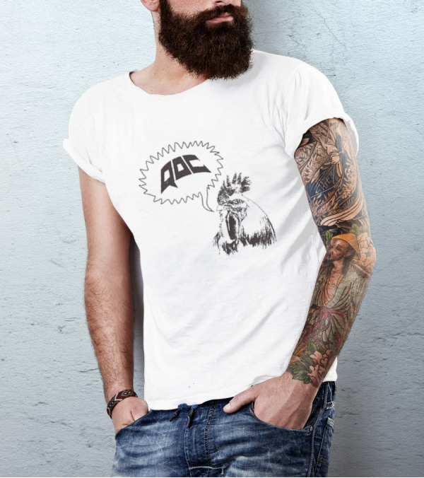 QOC Rooster Quarters Of Change Speech Bubble T-Shirt