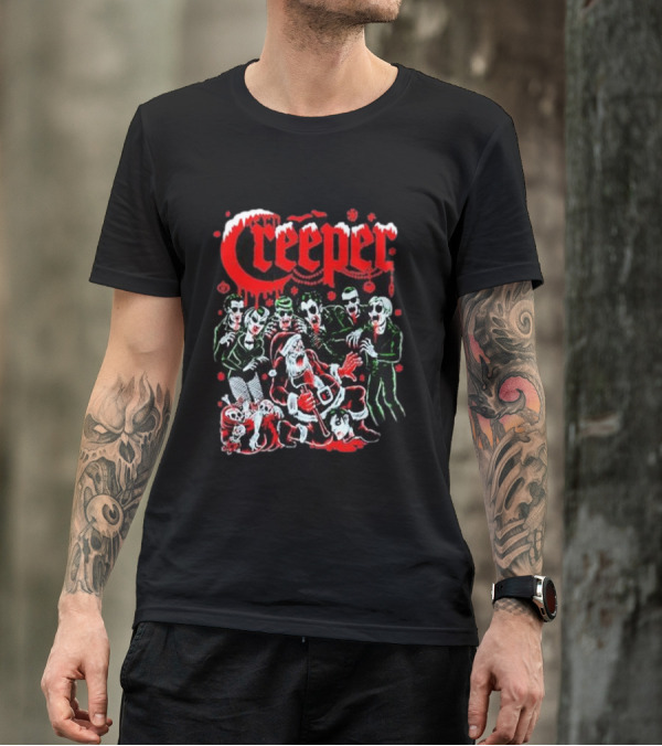 Creeper Sol Rac Santa Christmas Party T-Shirt