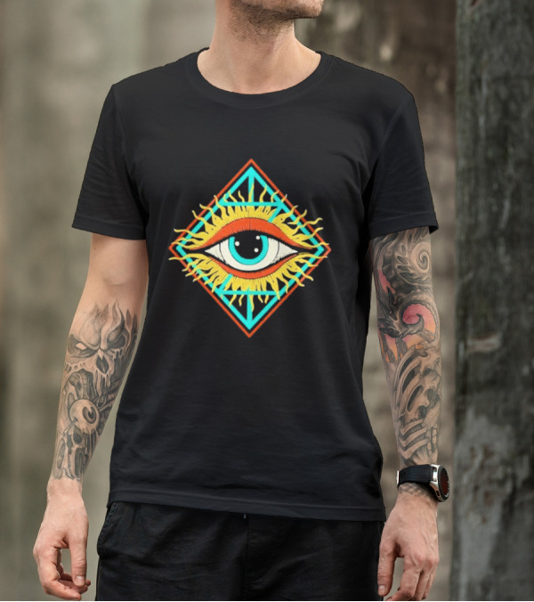 Diamond Eye Zingara Sunburst Geometric T-Shirt