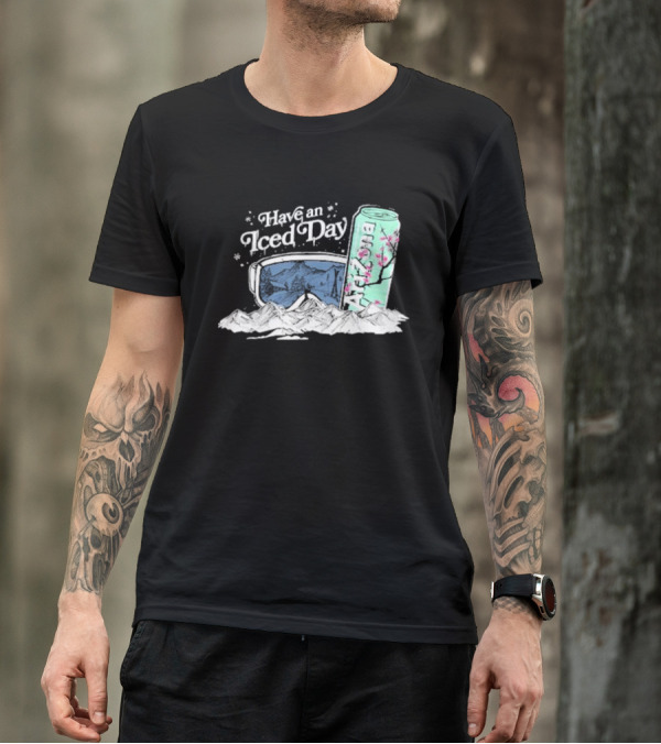 Have An Iced Day Arizona Can Sunglasses Snowy Mountains Blossom T-Shirt