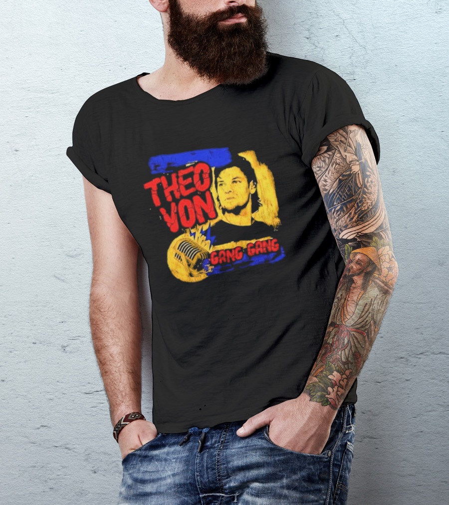 Theo Von Gang Gang 90s Pepper Mic T-Shirt