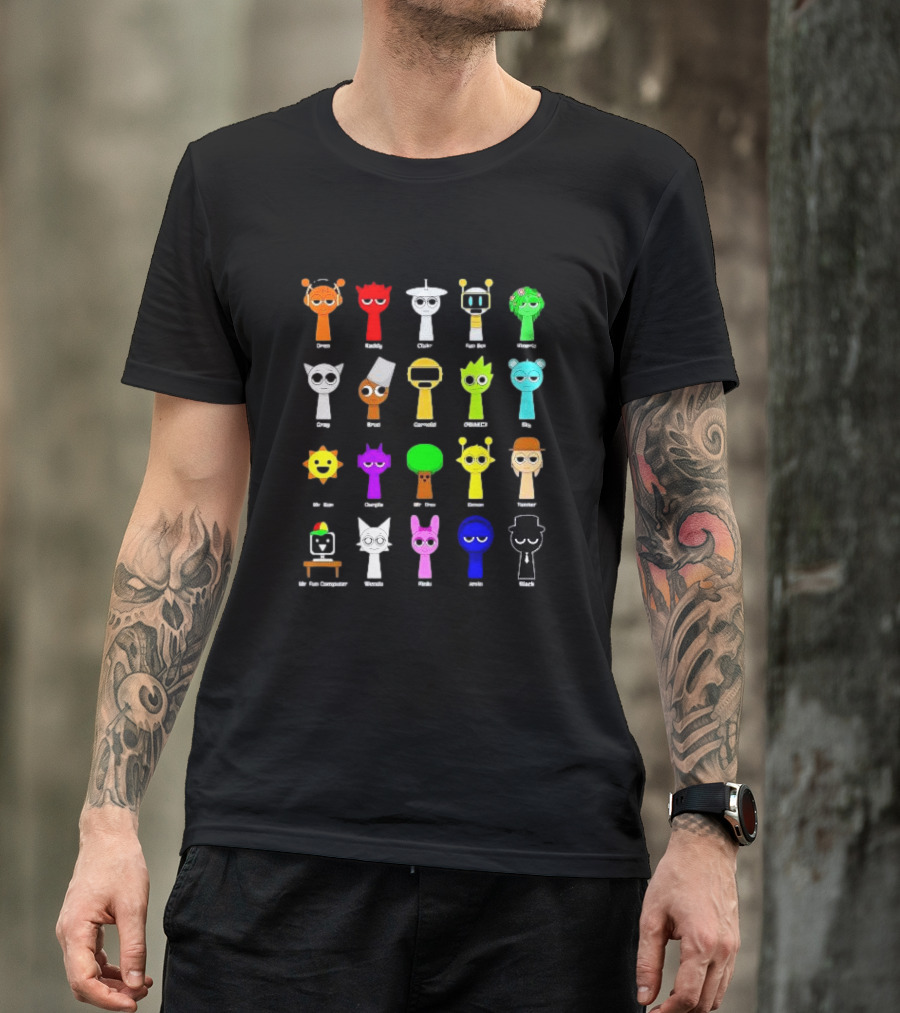 Drew Raddity Chister Furm Furm Mangelo Drag Brad Garrold CHANCE Mr. Sun Chingtra Drew Somner Yoomker Mr. Fun Computer Vexvita Rinks Jumia Black T-Shirt