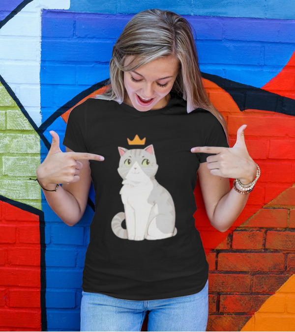 Goodtimeswithscar Jellie Cat With Crown T-Shirt