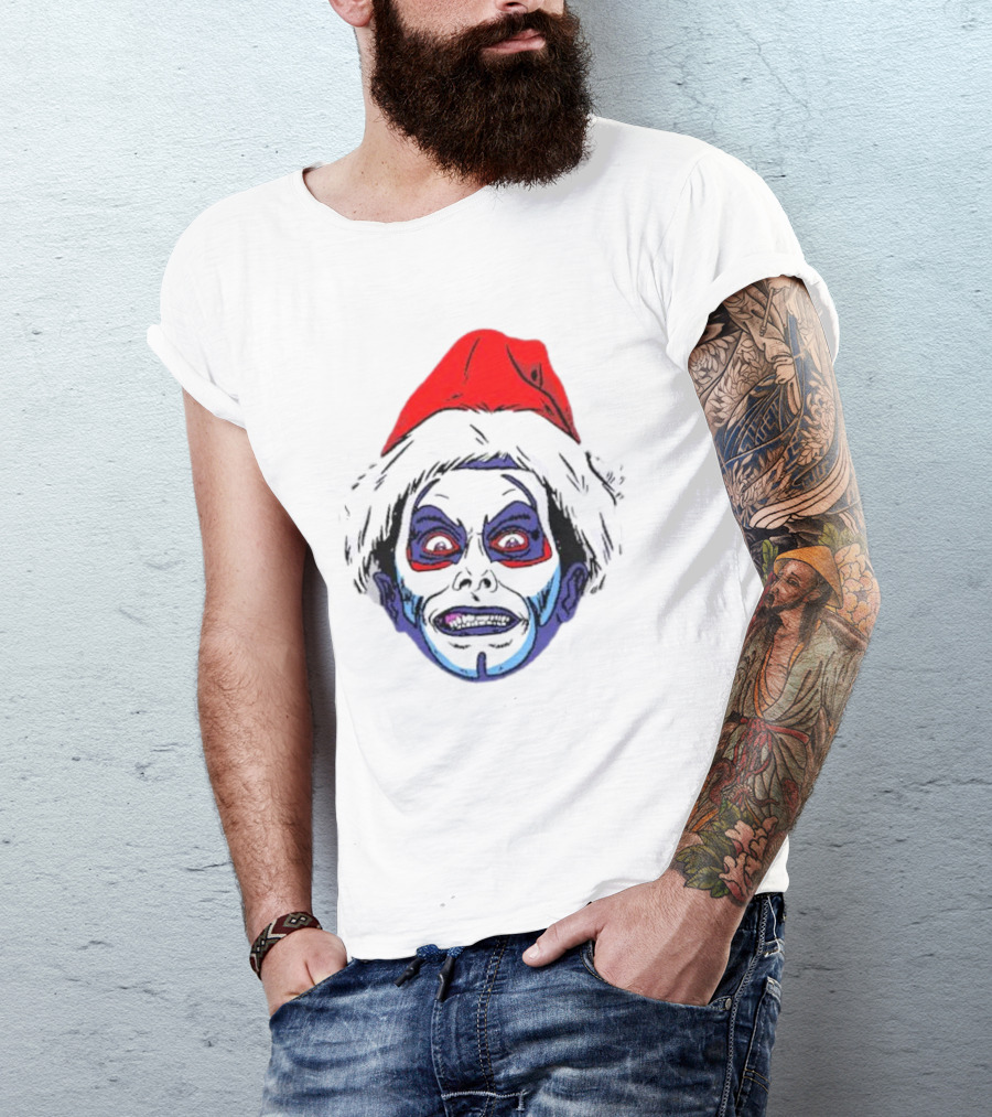 Danhausen Christmashausen Santa Face T-Shirt
