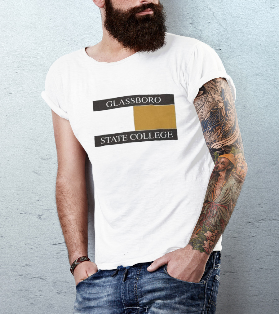 Glassboro State College Black And Gold Block T-Shirt