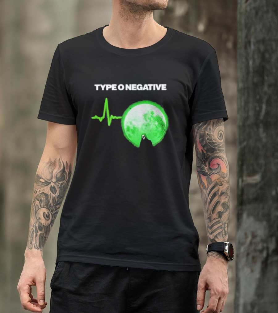 TYPE O NEGATIVE Green Moon Heartbeat T-Shirt