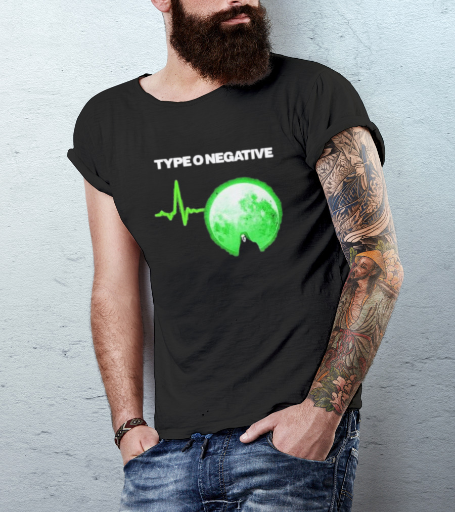 TYPE O NEGATIVE Green Moon Heartbeat T-Shirt