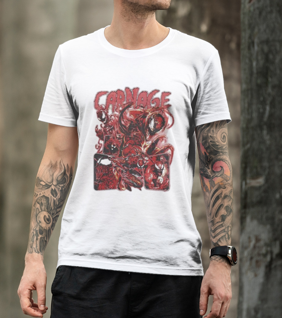 Carnage Supervillain Comic Panel T-Shirt