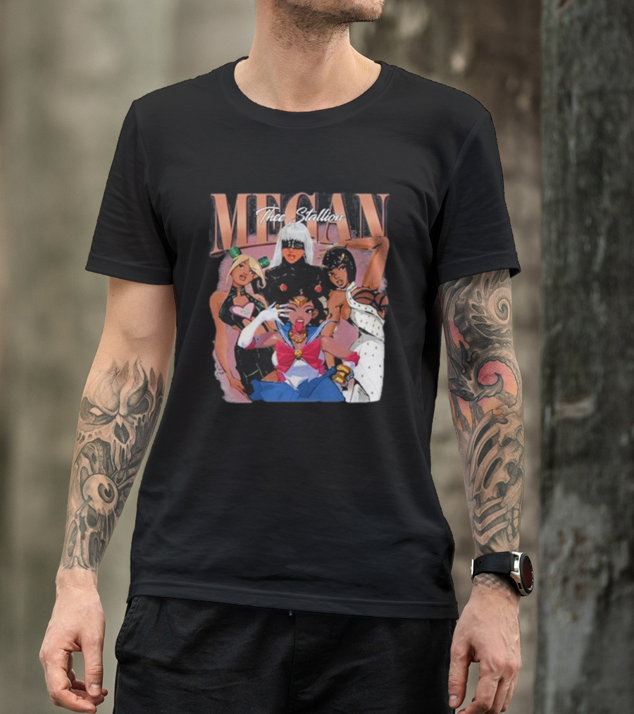 Megan Thee Stallion Cosplay Anime Characters T-Shirt
