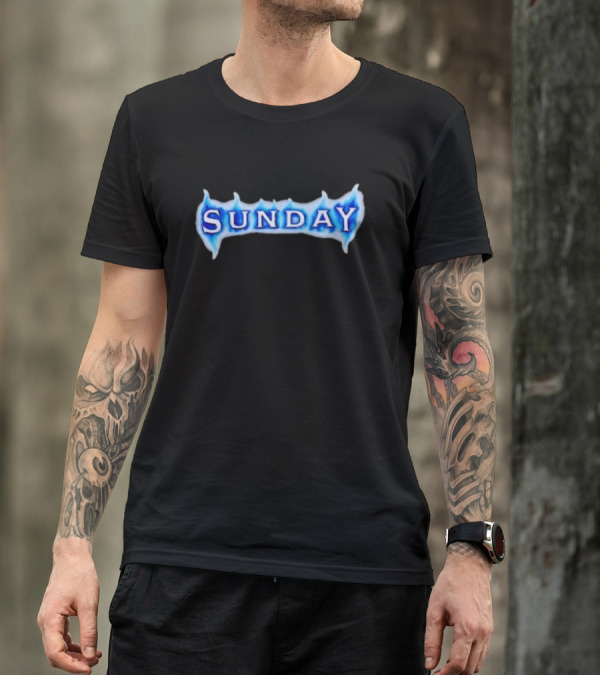Sunday Ice Blue Flame T-Shirt